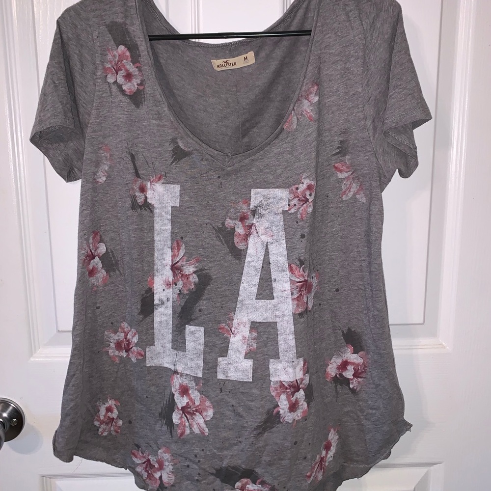 Hollister “LA” Floral Tee